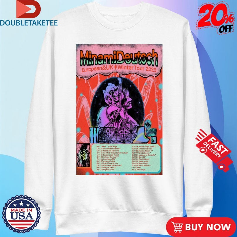 Official Minami Deutsch European &amp; UK Winter Tour 2025 Shirts