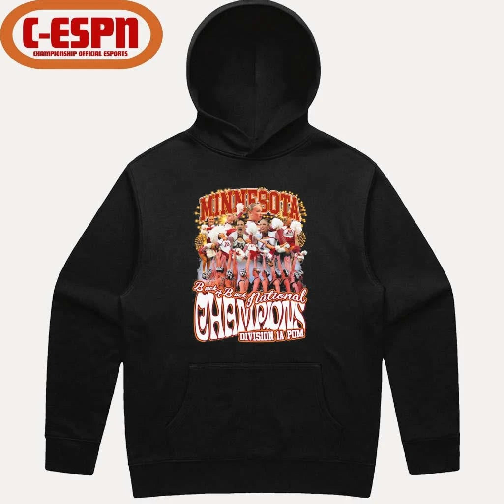 Official Minnesota Dance Team Back 4 Back Division 1A Pom National Champions Shirt
