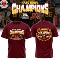 Official Minnesota Golden Gophers Rate Bowl Champions 2025 NCAA Football Hoodie T-Shirt