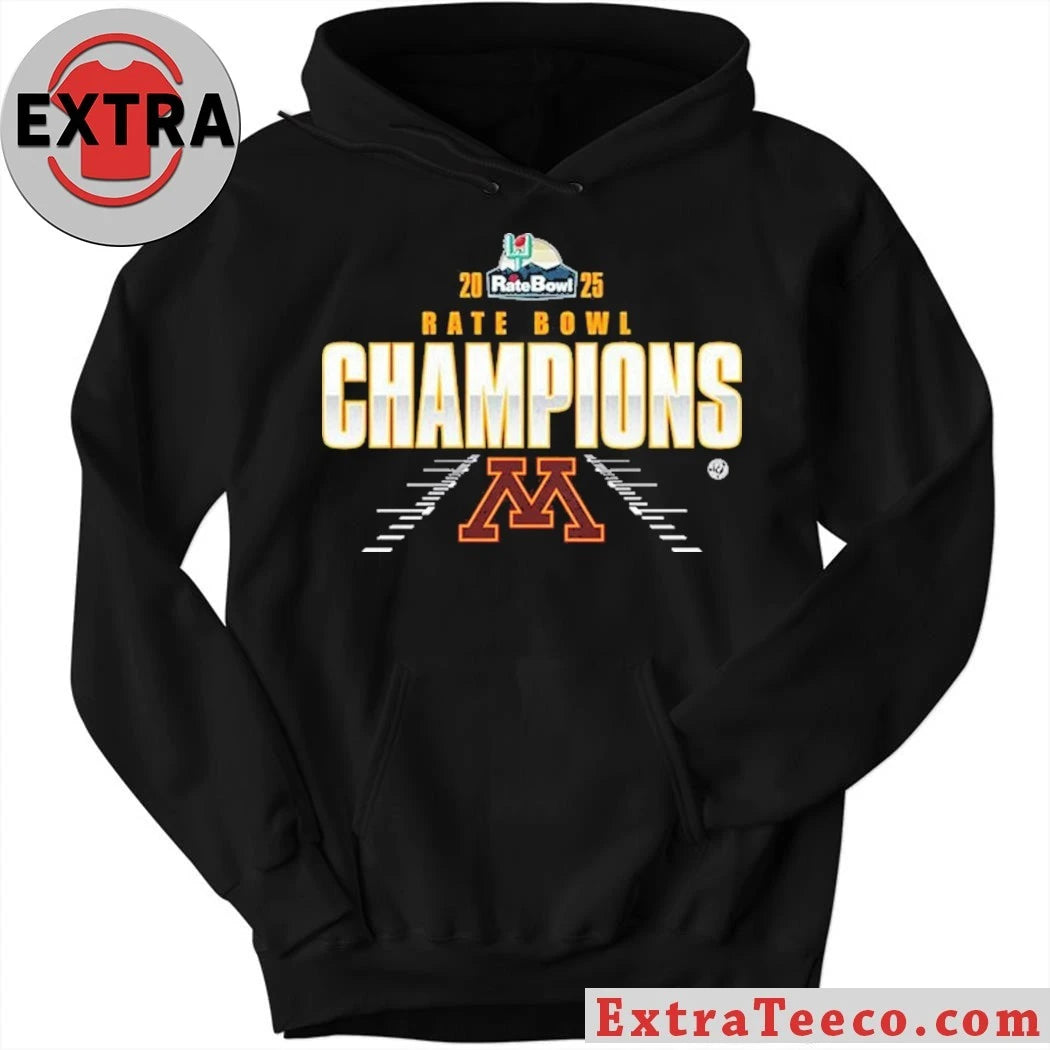 Official Minnesota Golden Gophers Rate Bowl Champions T-Shirt for the 2025 event