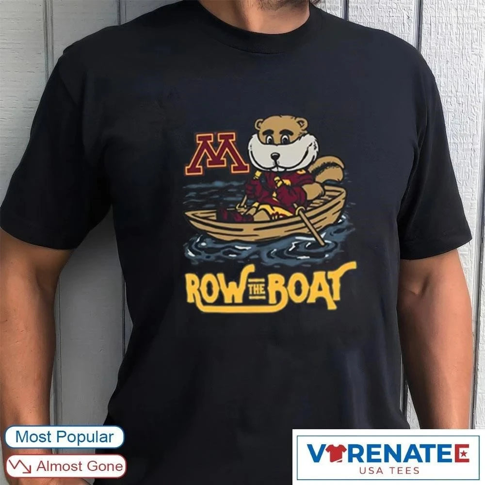 Official Minnesota Golden Gophers Row the Boat Mascot 2026 T-Shirt