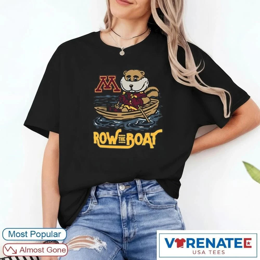 Official Minnesota Golden Gophers Row the Boat Mascot 2026 T-Shirt