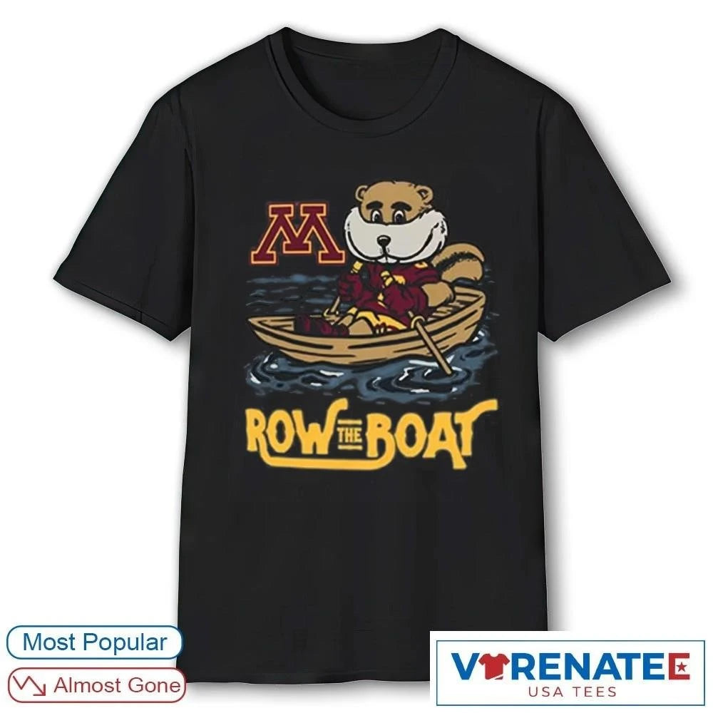 Official Minnesota Golden Gophers Row the Boat Mascot 2026 T-Shirt