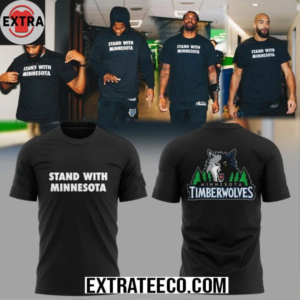 Official Minnesota Timberwolves Stand With Minnesota Against ICE 2026 Shirt