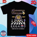 Official Minnesota Vikings 65th Season 1960 2025 Thank You For The Memories Walking Signatures Shirts
