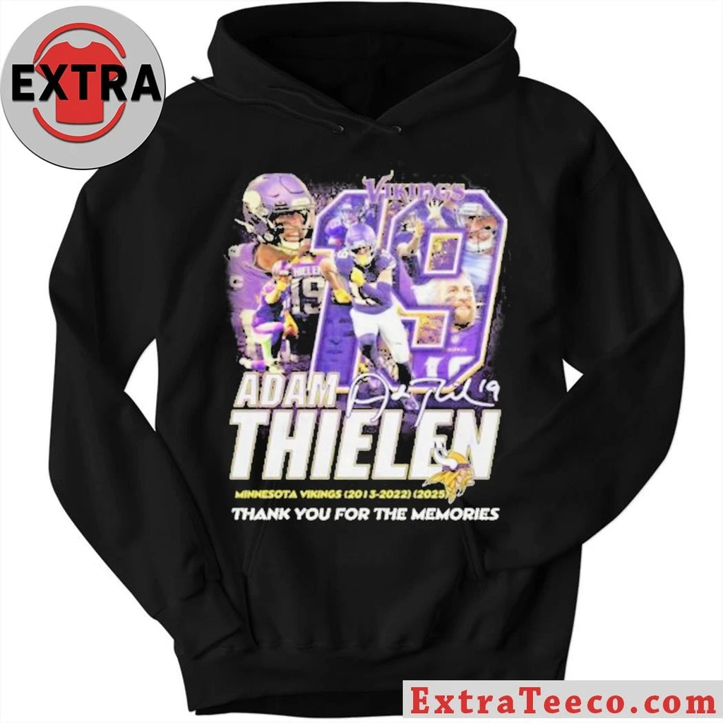 Official Minnesota Vikings Adam Thielen 2023-2025 Thank You For The Memories T-Shirt