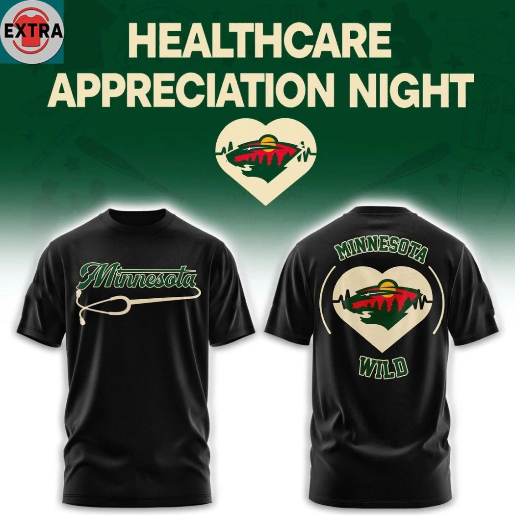 Official Minnesota Wild Healthcare Appreciation Night Logo 2026 Hoodie T-Shirt