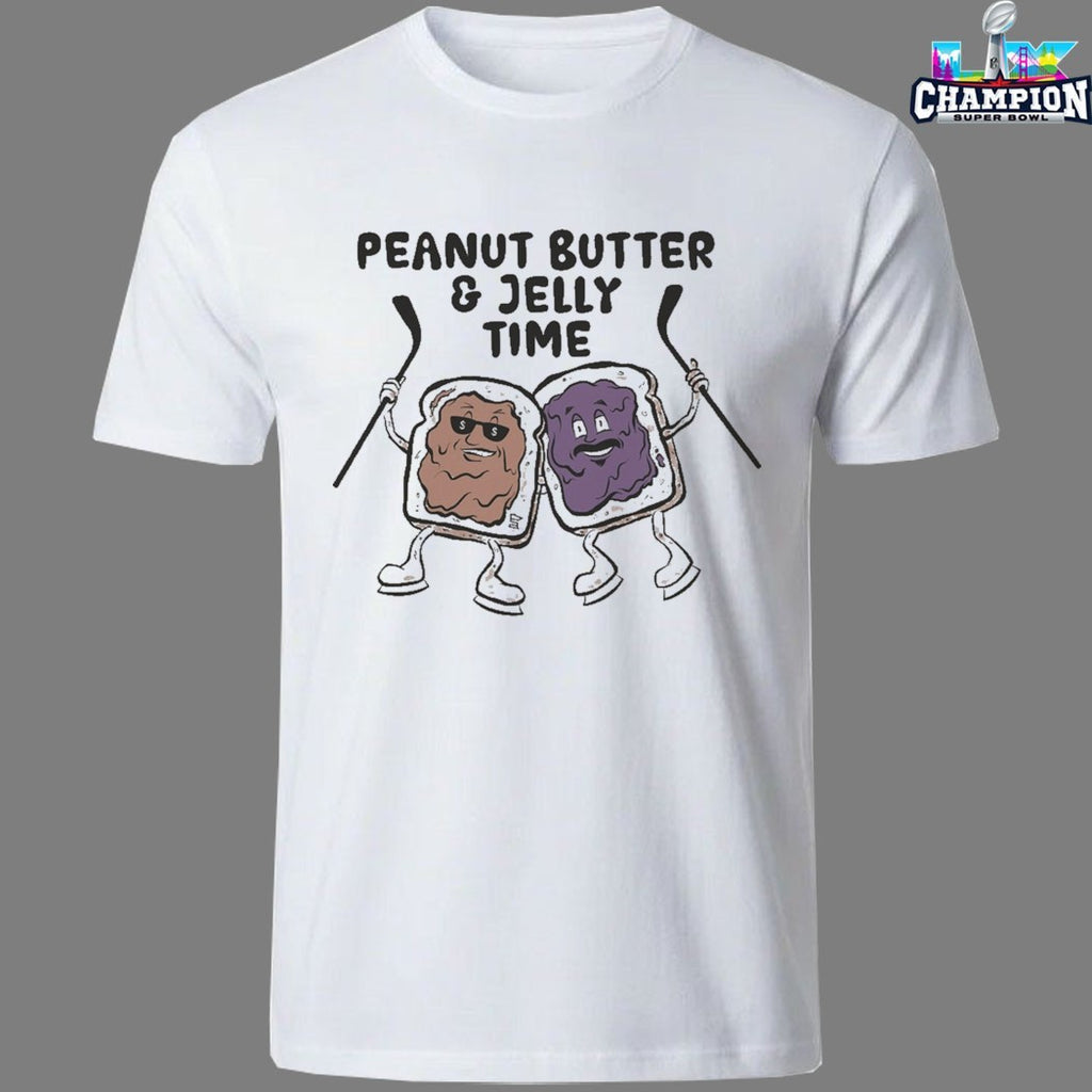 Official Minnesota Wild Peanut Butter And Jelly Time Breads T-shirts