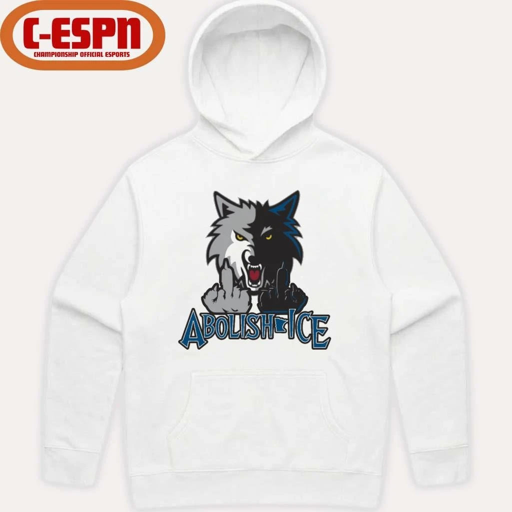 Official Minnesota Wolves Abolish Ice T-Shirt