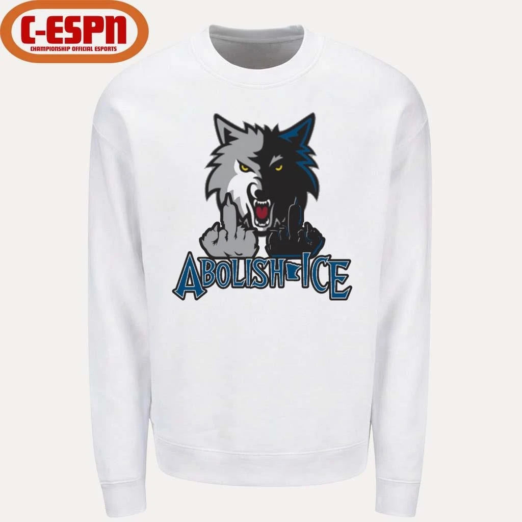Official Minnesota Wolves Abolish Ice T-Shirt