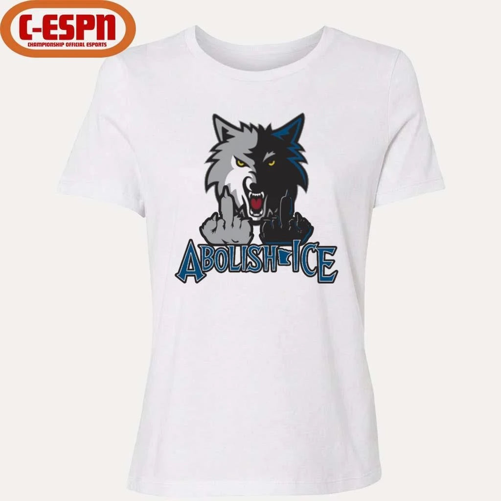 Official Minnesota Wolves Abolish Ice T-Shirt