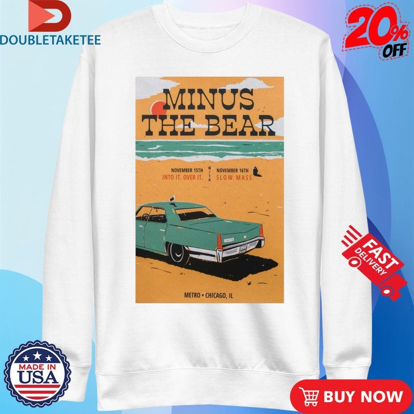 Official Minus The Bear Nov 15-16, 2025 Chicago, IL Tour Car Shirts