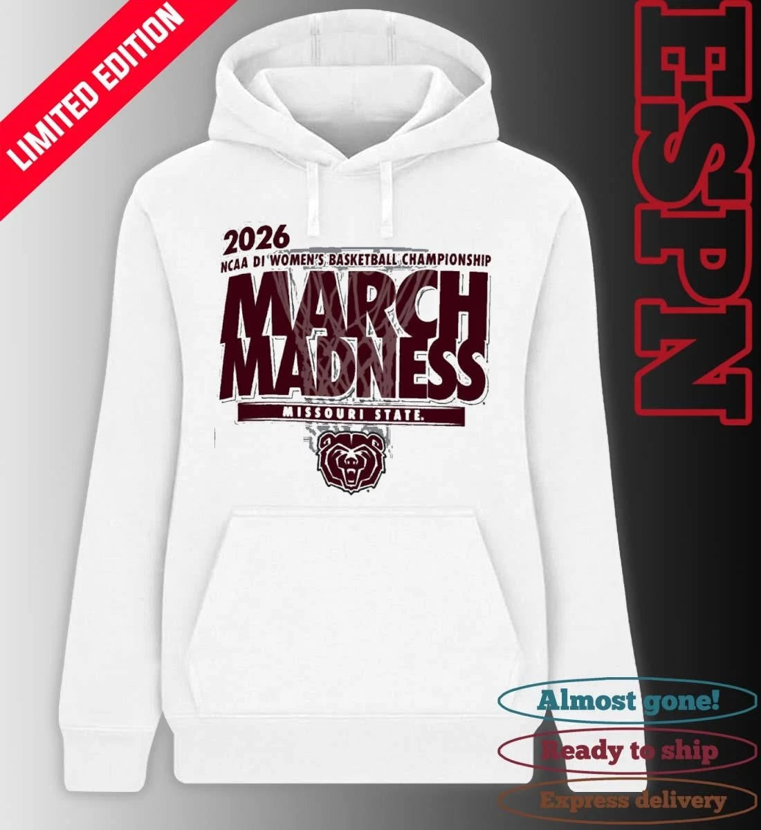 Official Missouri State Women’s Basketball Single Team 2026 NCAA March Madness Shirt