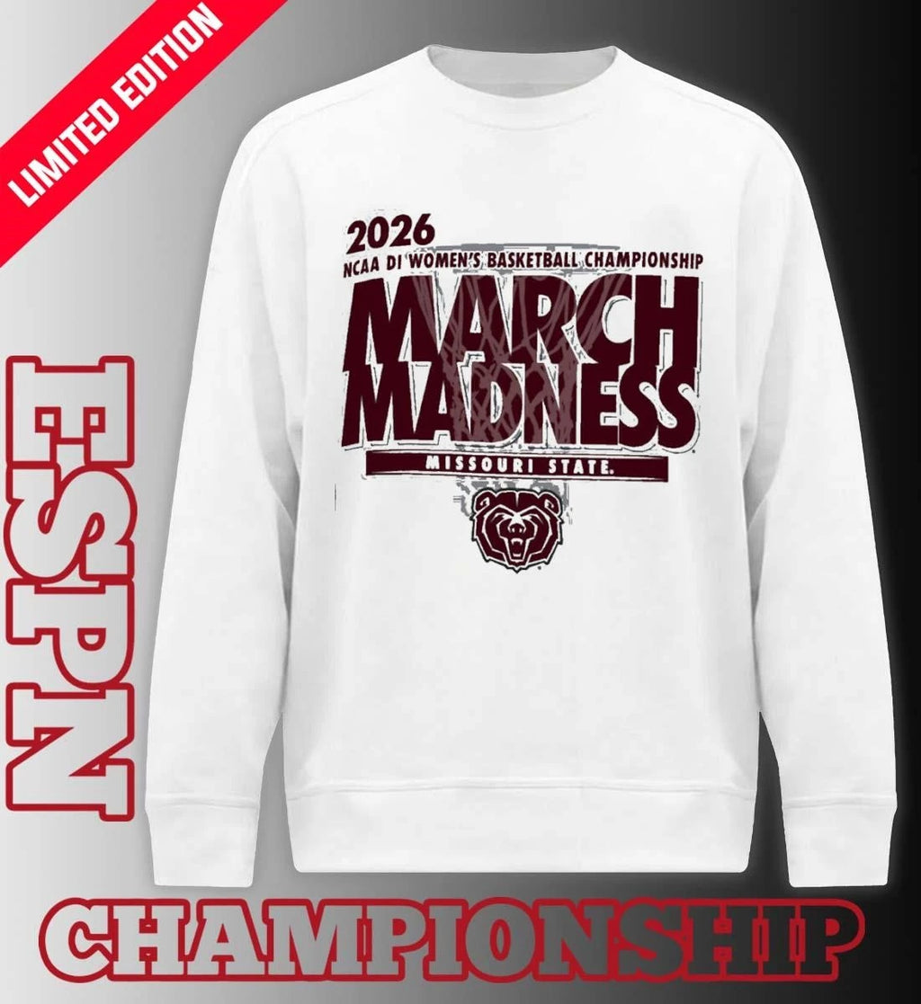 Official Missouri State Women’s Basketball Single Team 2026 NCAA March Madness Shirt
