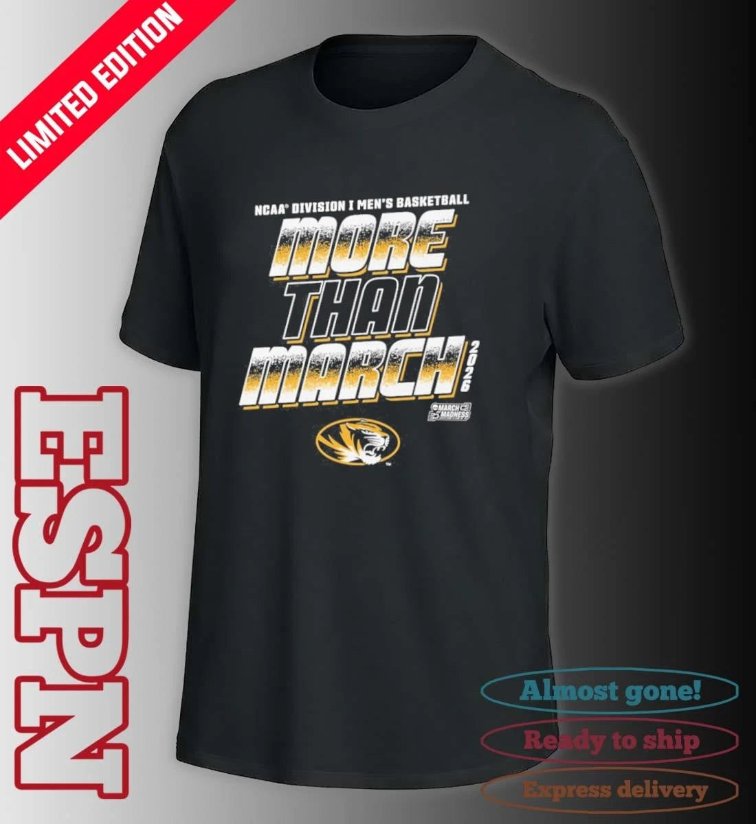 Official Mizzou Men’s Basketball More Than March 2026 Shirt