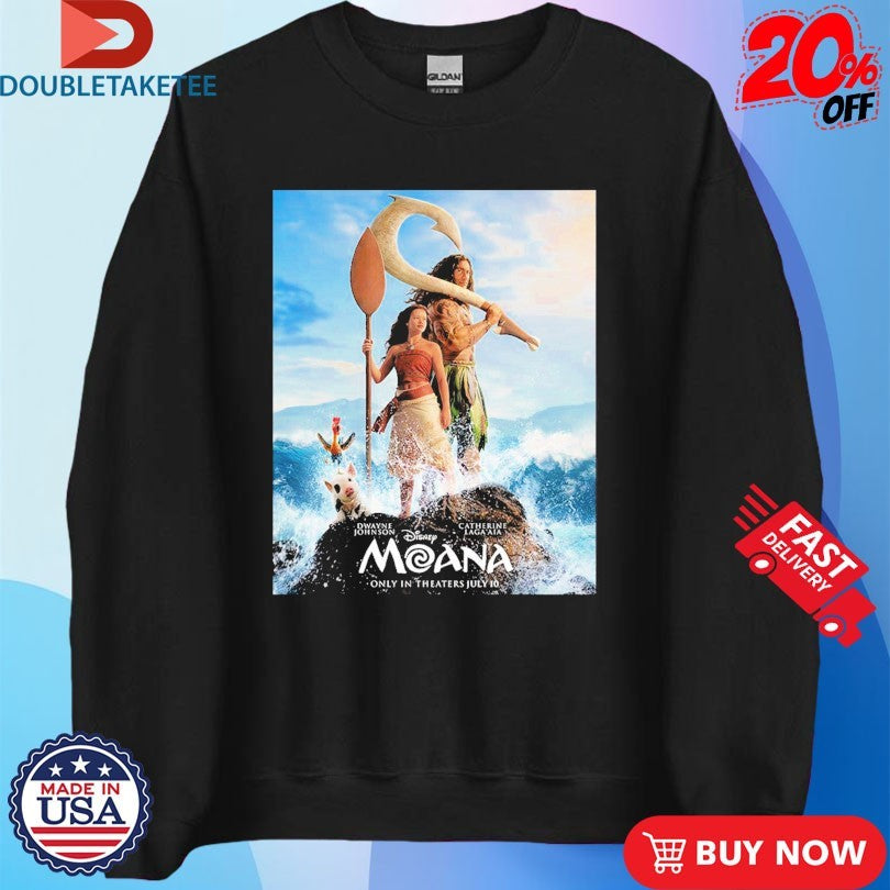 Official Moana Live Action Starring The Rock Dwayne Johnson And Catherine Laga’aia In Theaters On July 10 2026 Shirts
