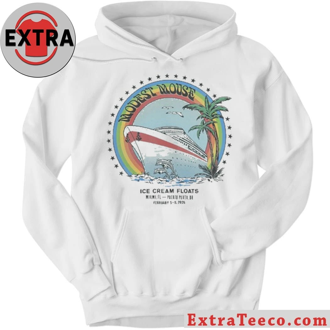 Official Modest Mouse Ice Cream Floats Norwegian Pearl Shirt