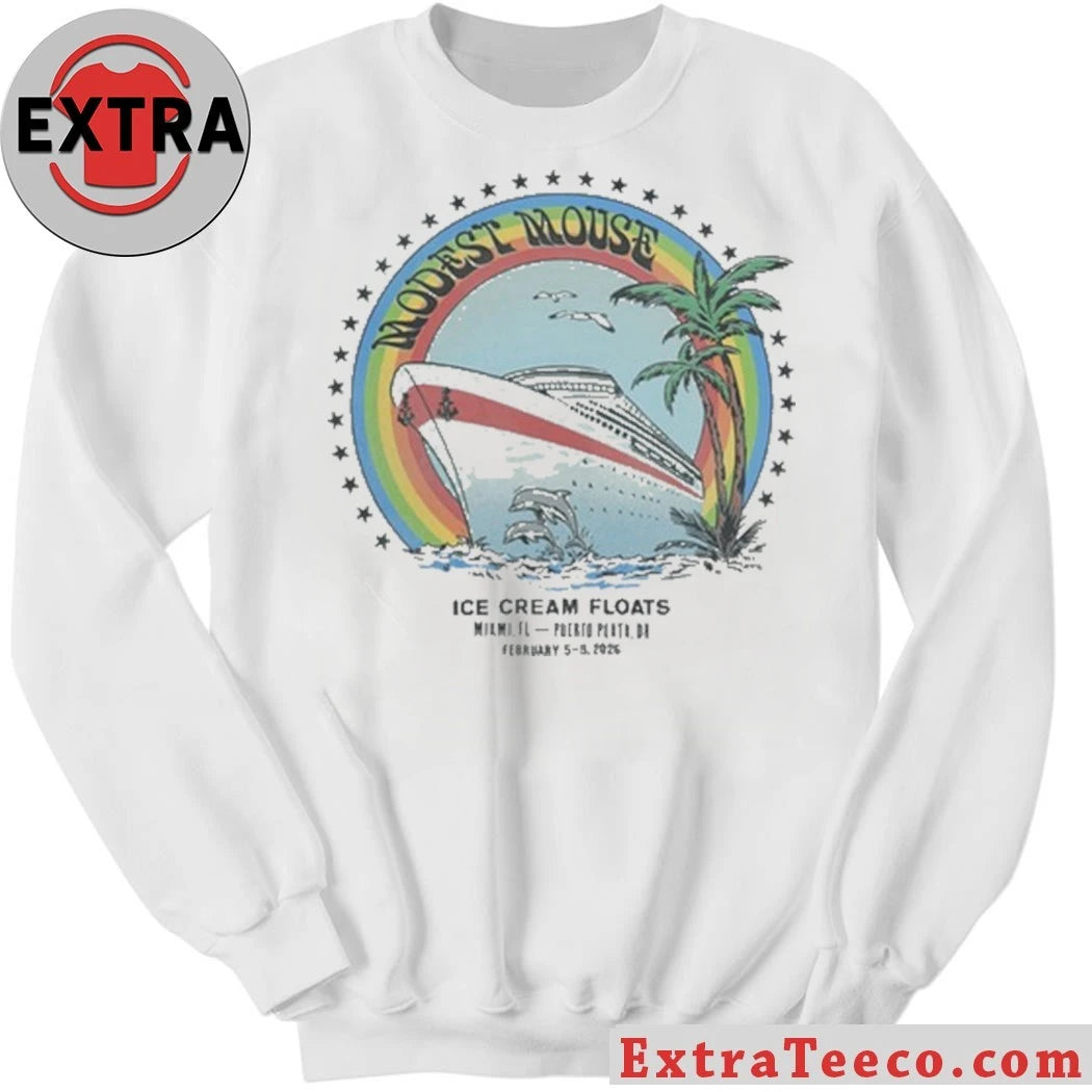 Official Modest Mouse Ice Cream Floats Norwegian Pearl Shirt