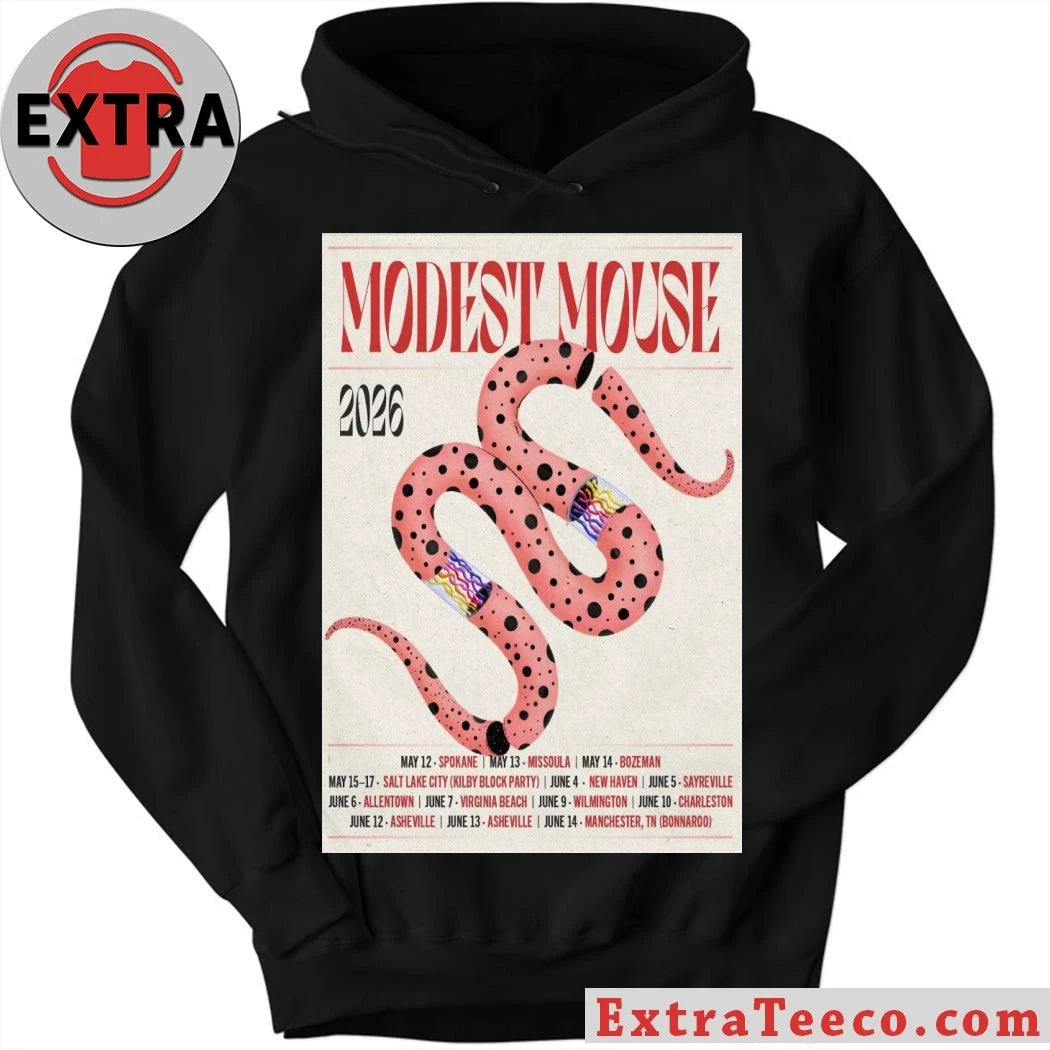 Official Modest Mouse On Tour 2026 Poster T-Shirt