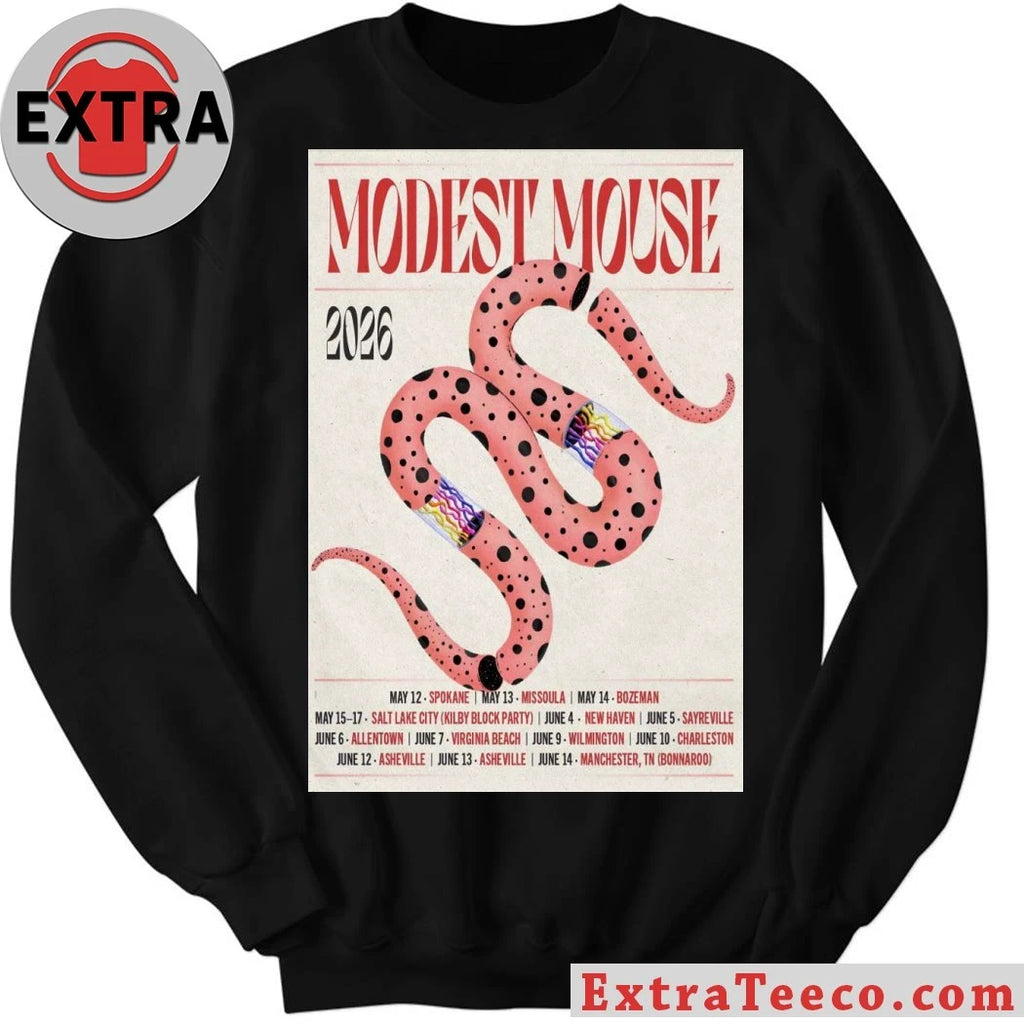 Official Modest Mouse On Tour 2026 Poster T-Shirt