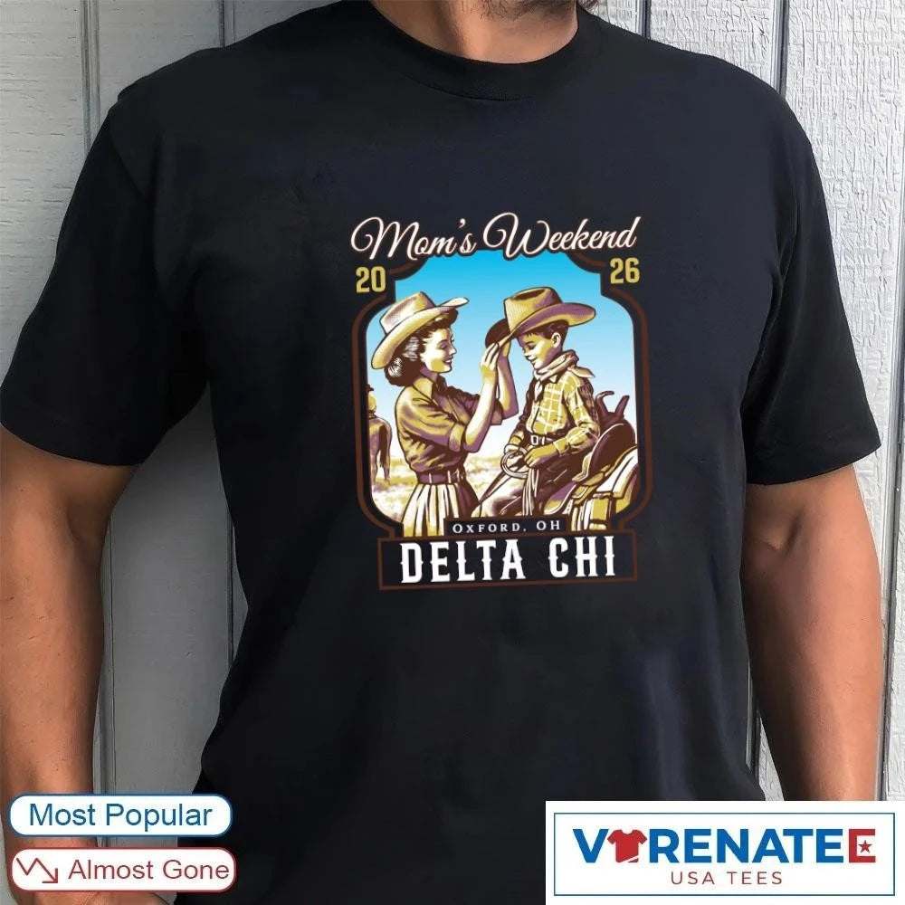 Official Mom’s Weekend 2026 Oxford OH Delta Chi t-shirt