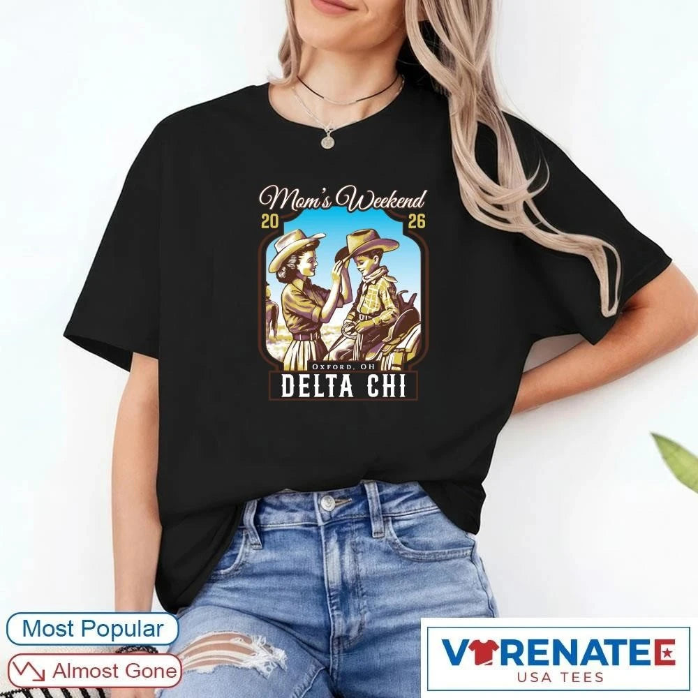 Official Mom’s Weekend 2026 Oxford OH Delta Chi t-shirt