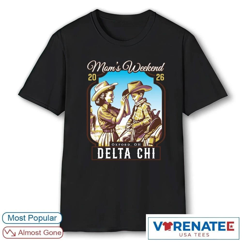 Official Mom’s Weekend 2026 Oxford OH Delta Chi t-shirt
