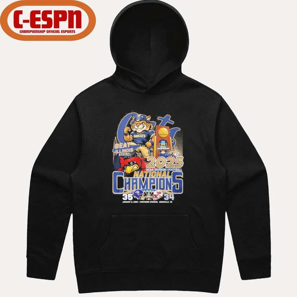 Official Montana State Beat Illinois State FCS National Champions Score Shirt