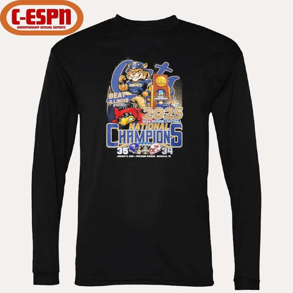 Official Montana State Beat Illinois State FCS National Champions Score Shirt