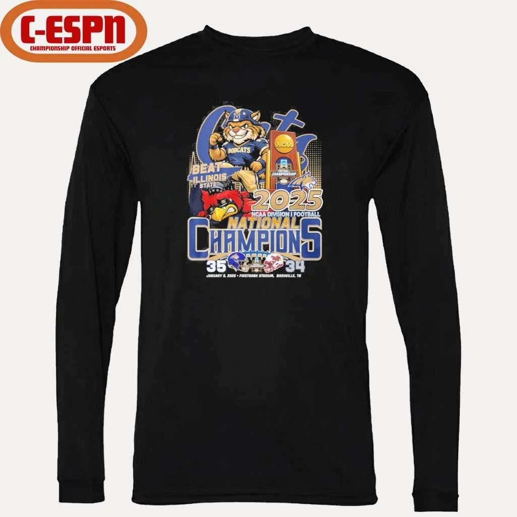 Official Montana State Beat Illinois State FCS National Champions Score Shirt