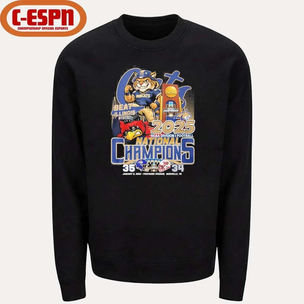 Official Montana State Beat Illinois State FCS National Champions Score Shirt