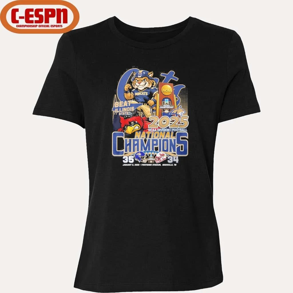 Official Montana State Beat Illinois State FCS National Champions Score Shirt