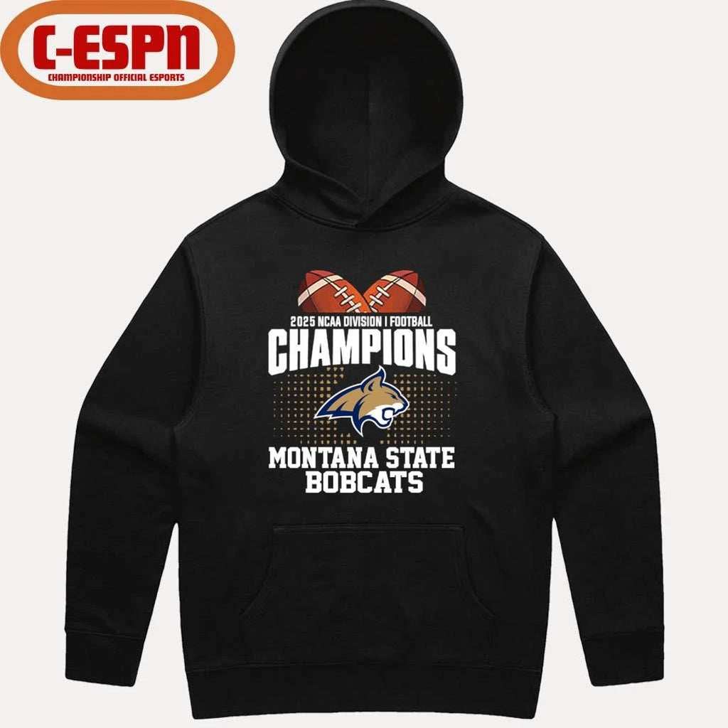 Official Montana State Football 2025 NCAA DI FCS National Champions T-Shirt