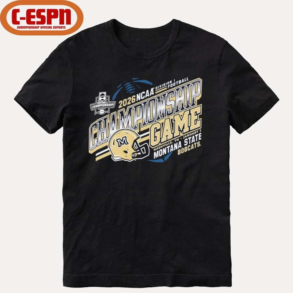 Official Montana State Football 2026 NCAA FCS Championship Game Bound Shirt