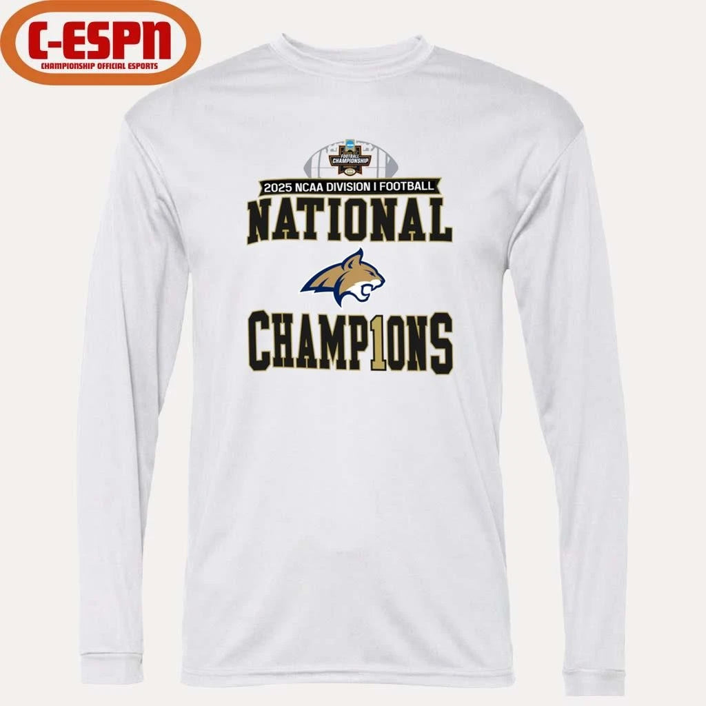 Official Montana State NCAA DI Football National Champions T-Shirt
