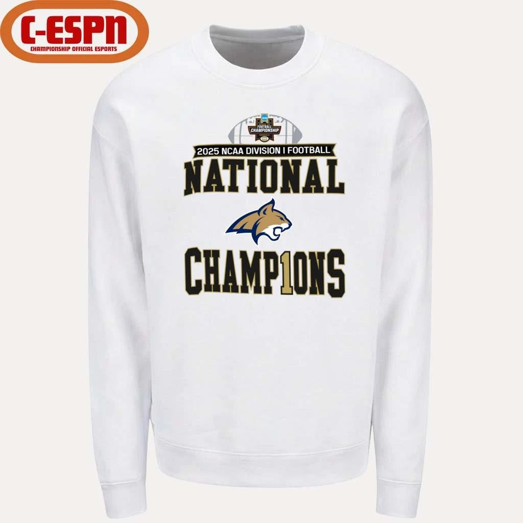 Official Montana State NCAA DI Football National Champions T-Shirt