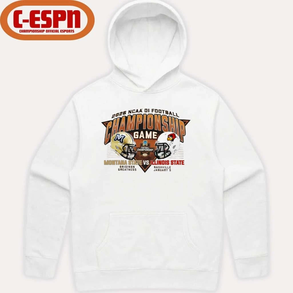 Official Montana State Vs Illinois State 2025-26 NCAA DI Football Championship Matchup T-Shirt