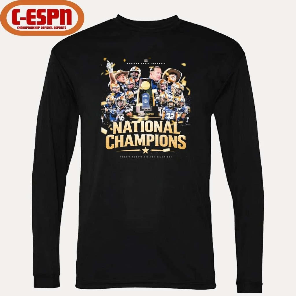 Official Montana State football FCS National champions poster shirt
