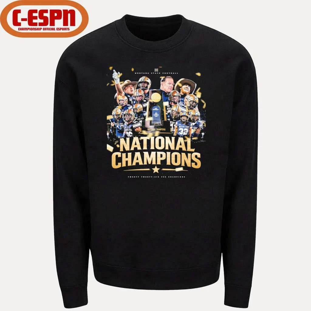 Official Montana State football FCS National champions poster shirt