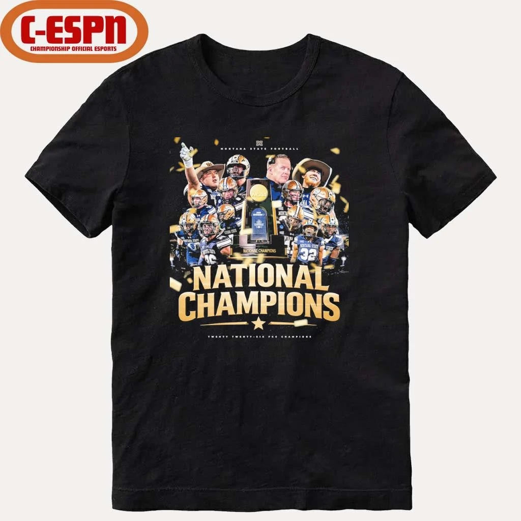 Official Montana State football FCS National champions poster shirt