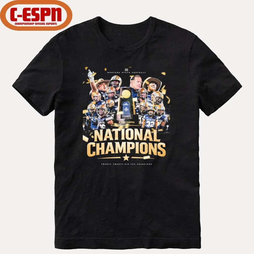 Official Montana State football FCS National champions poster shirt