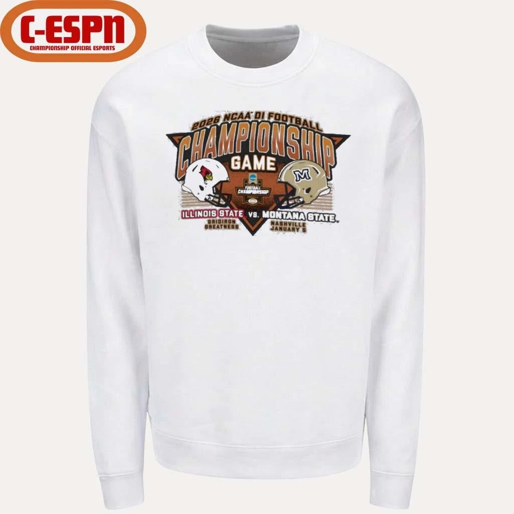 Official Montana State vs. Illinois State Football 2025 NCAA Division I FCS Football Championship Nashville T-Shirt