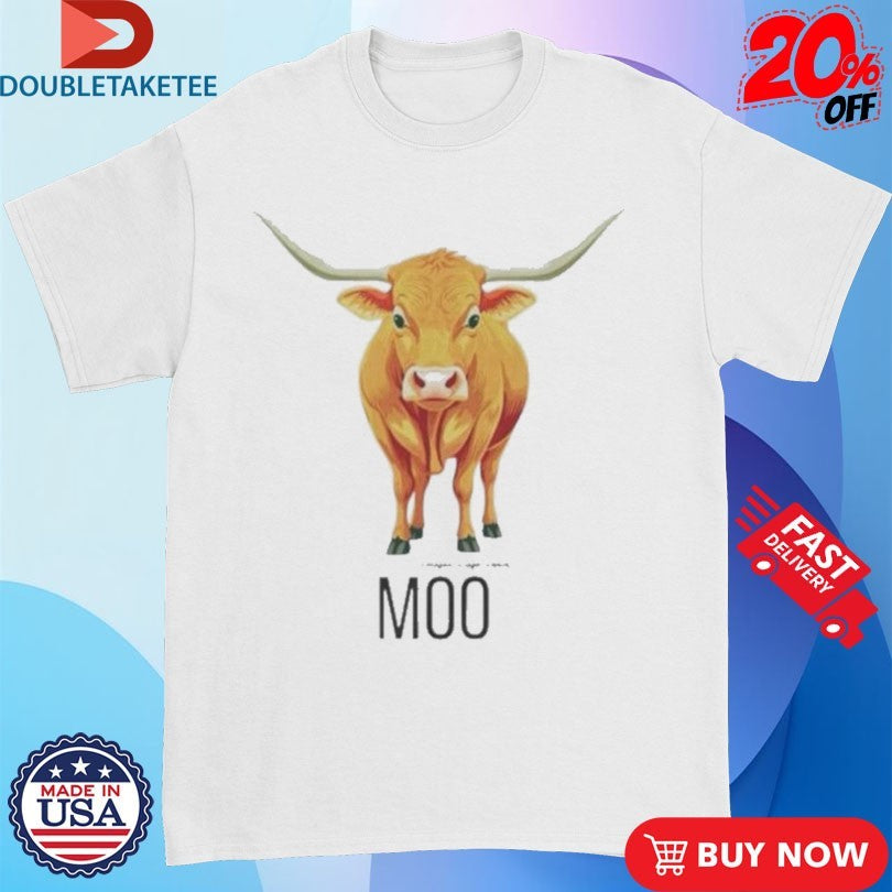 Official Moo Longhorn Cow Paragon Ridge Ranch Shirts
