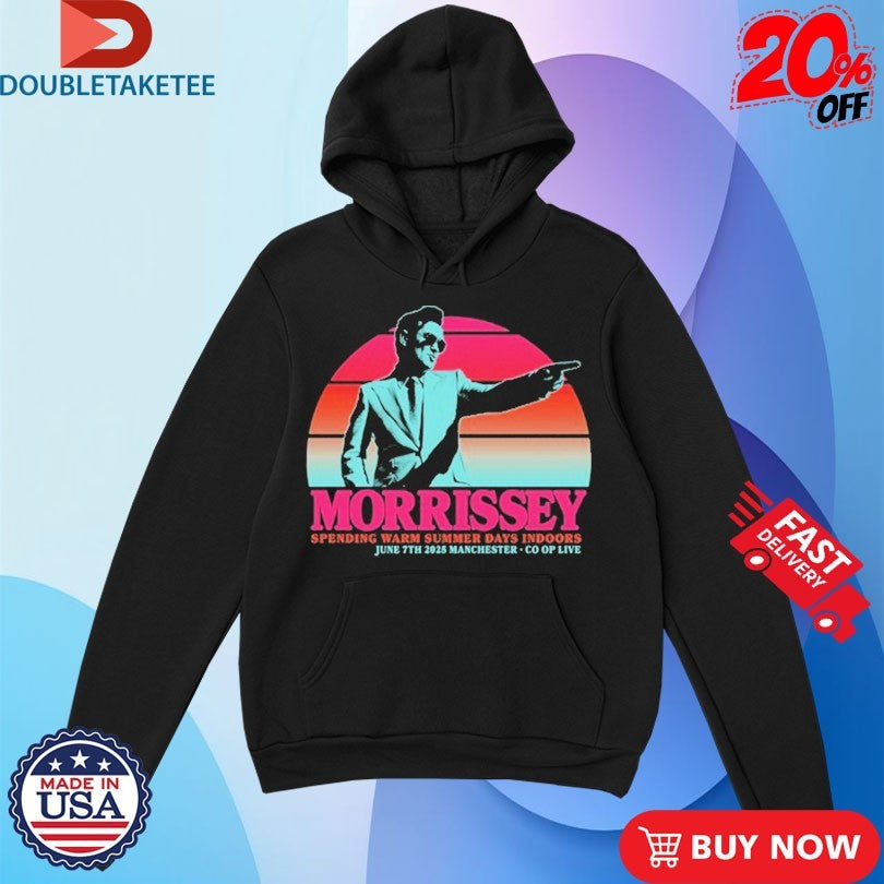 Official Morrissey Spending Warm Summer Days Indoors June 7th 2025 Manchester Co Op Live Summer Days Shirts