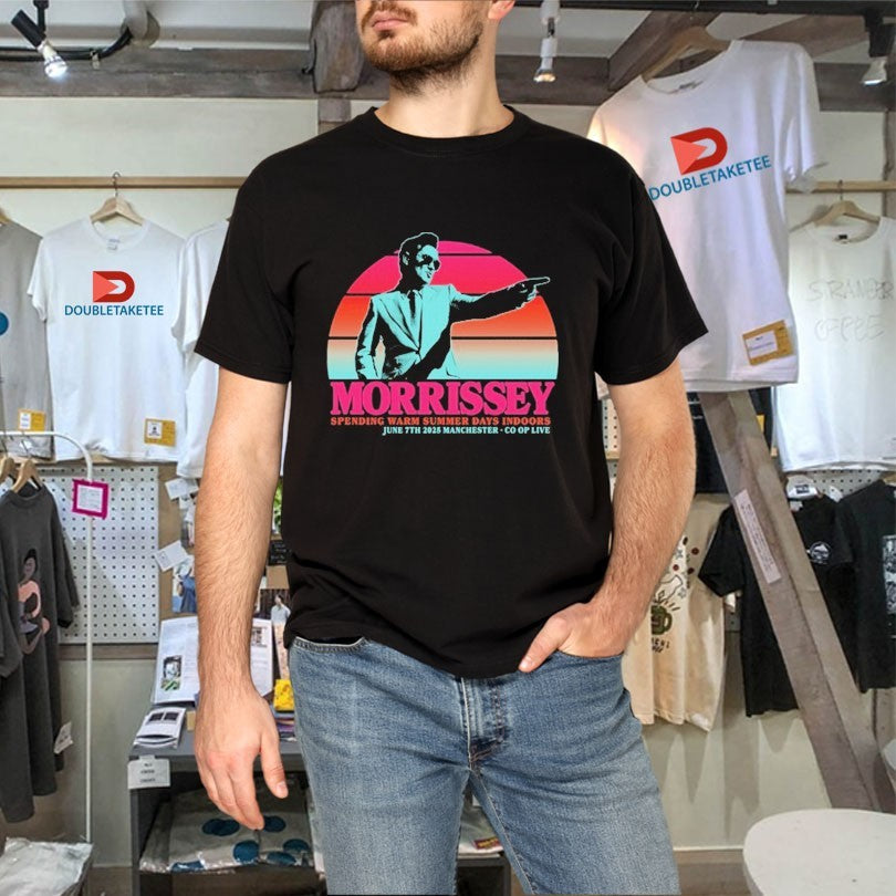 Official Morrissey Spending Warm Summer Days Indoors June 7th 2025 Manchester Co Op Live Summer Days Shirts