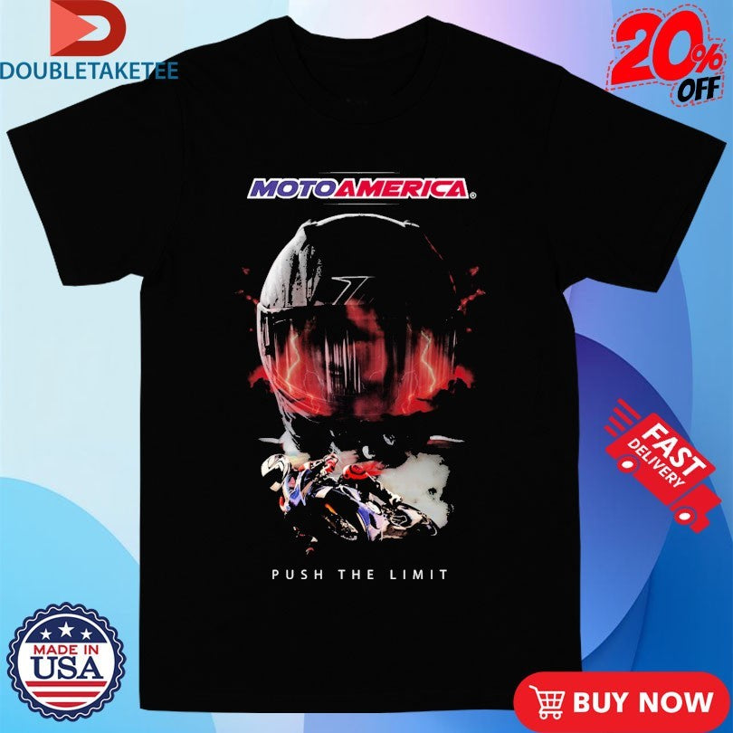 Official MotoAmerica Push The Limit Helmet Shirts