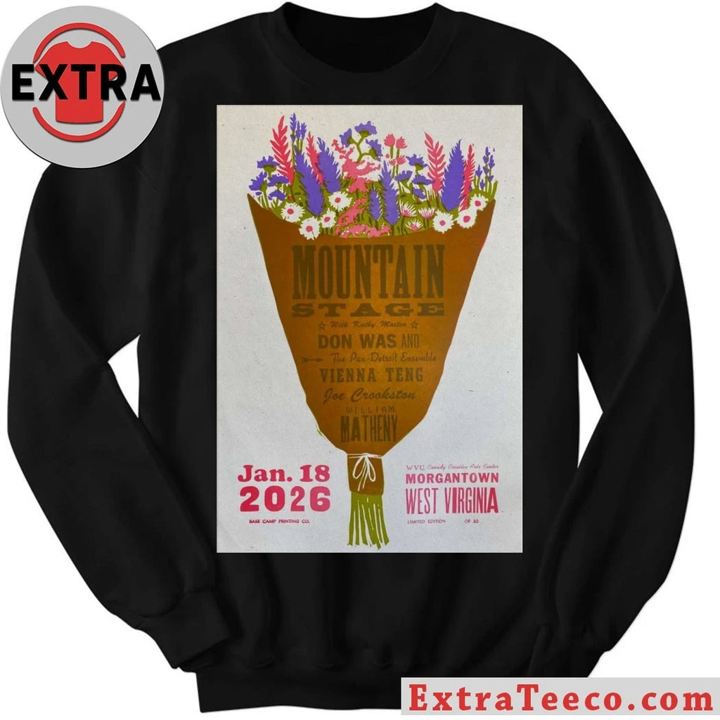 Official Mountain Stage Morgantown West Virginia 2026 Poster Shirt