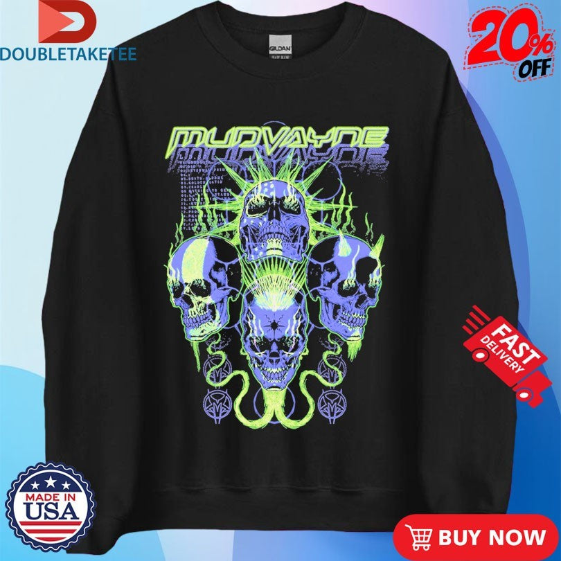 Official Mudvayne Electric Skulls Shirts