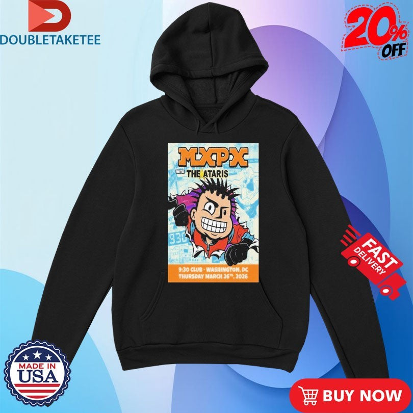 Official MxPx March 26 2026 Club Washington, DC Shirts