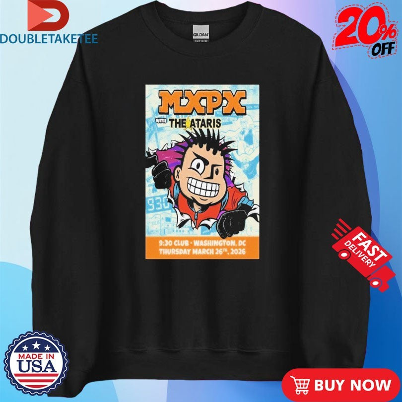 Official MxPx March 26 2026 Club Washington, DC Shirts